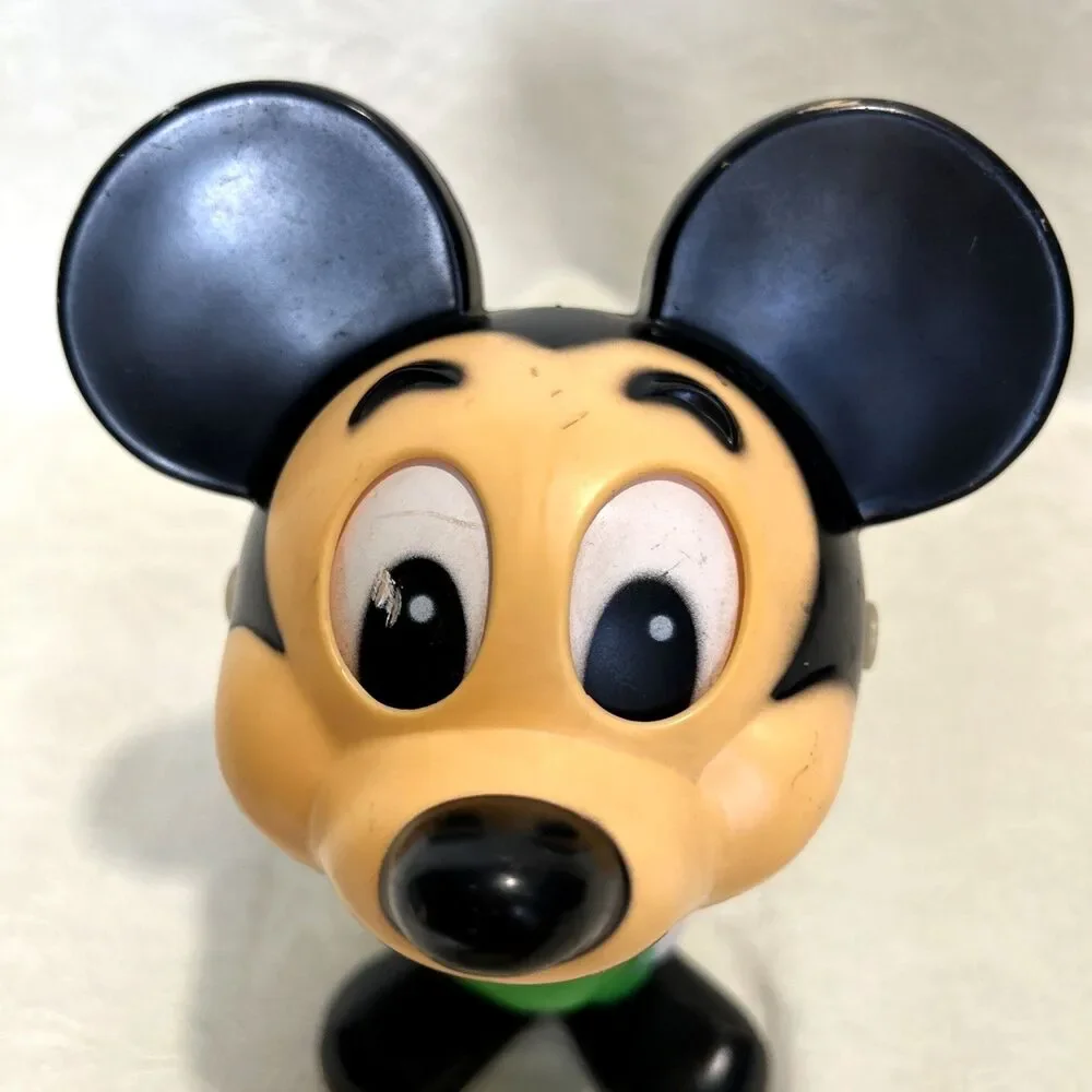 Vintage 1976 Mickey Mouse Chatter Chum Mattel Pull String Talking Toy Works